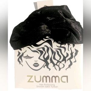 Zumma Black Satin Turban